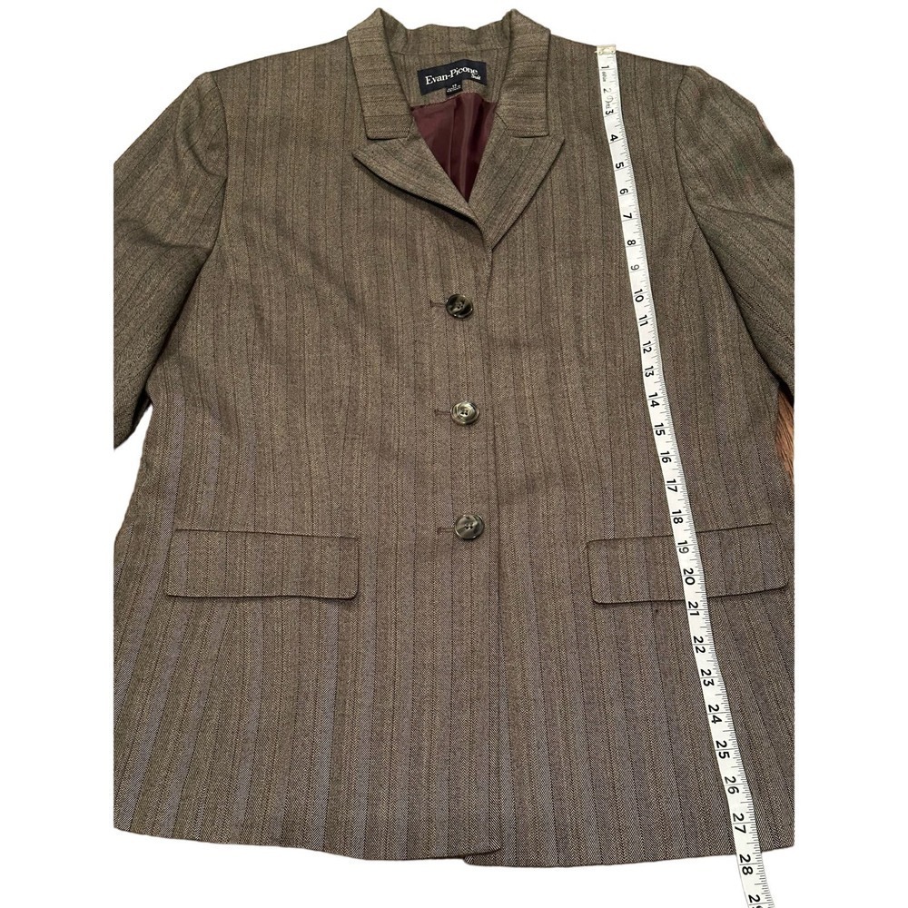 Evan-Picone Pin Stripe Blazer & Pants Business Suit Sz14 - Picture 2 of 16
